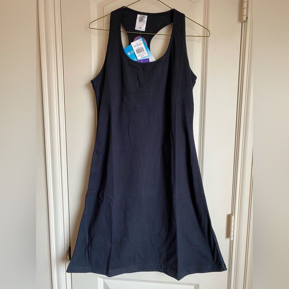 Title Nine Sz M Water Girl racer back Ginger Dress in Black